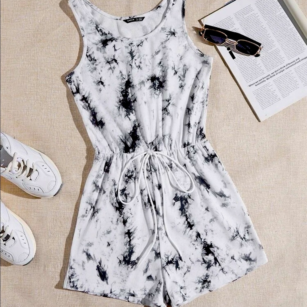 SHEIN tie dye romper